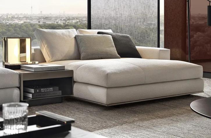 Minotti Elliott coffeetable 50x80cm brons & violet marmer, Huis en Inrichting, Tafels | Bijzettafels, Zo goed als nieuw, Rechthoekig