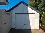 Houten hok/garage 610x400cm zelf afbreken, Ophalen, Schuur, 2 ramen, 500 cm of meer