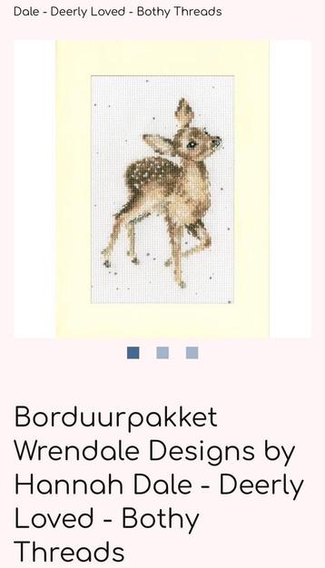 GEZOCHT Borduurpatroon Deerly loved beschikbaar voor biedingen