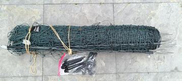 VOSS pluimveenet/hondenafrastering, 25mtr, 112 hoog z.g.a.n. beschikbaar voor biedingen