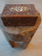 Bewerkt ingelegd houten kistje., Huis en Inrichting, Minder dan 50 cm, Nieuw, Minder dan 50 cm, Ophalen of Verzenden