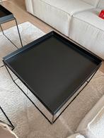 Hay Tray Zwart 60x60 - Stijlvolle bijzettafel, Huis en Inrichting, Tafels | Salontafels, Ophalen, Gebruikt, Vierkant, 50 tot 100 cm