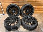Zwarte sport velgen 16 inch 4x100 185/50/R16, Auto-onderdelen, Banden en Velgen, 16 inch, Zomerbanden, 185 mm, Ophalen of Verzenden