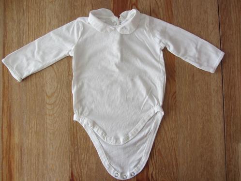 Witte romper met kraagje Zara maat 62, Kinderen en Baby's, Babykleding | Maat 62, Gebruikt, Meisje, Nacht- of Onderkleding, Ophalen of Verzenden