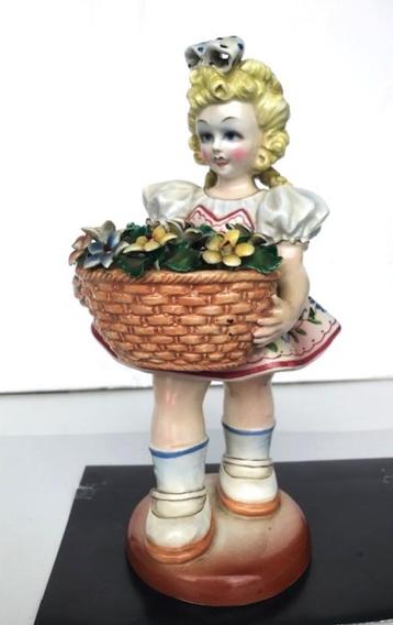 Porselein bloemenmeisje Tiziano Galli Italy H25😍💑🤗🎁💎👌 beschikbaar voor biedingen
