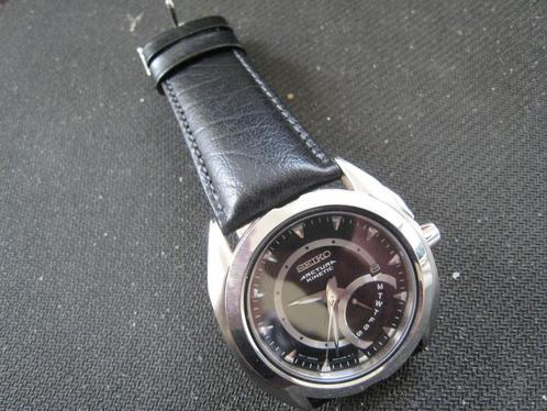 seiko kinetic 5M54, Sieraden, Tassen en Uiterlijk, Horloges | Heren, Zo goed als nieuw, Polshorloge, Seiko, Staal, Leer, Ophalen of Verzenden