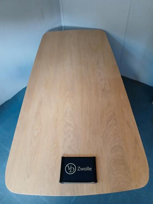 EIKEN eettafel met Deens ovaal blad op maat leverbaar, Huis en Inrichting, Tafelonderdelen, Nieuw, 200 cm of meer, 100 tot 150 cm