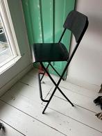 Barkruk Franklin zwart ikea klapbaar, Huis en Inrichting, Barkrukken, 1 kruk, Ophalen of Verzenden, Zo goed als nieuw, 60 tot 90 cm