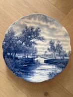 Vintage Blauw Delfts deco Bord, Ophalen of Verzenden