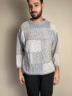 Vintage trui - grijs - vlakken - 80s 90s - M / medium, Hgv, Maat 48/50 (M), Vintage, Ophalen of Verzenden