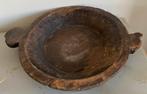 Prachtige grote oude houten schaal, Huis en Inrichting, Woonaccessoires | Schalen en Manden, Ophalen of Verzenden, Zo goed als nieuw