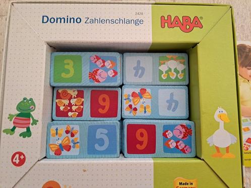 HABA Domino spel van hout, Hobby en Vrije tijd, Gezelschapsspellen | Overige, Zo goed als nieuw, Een of twee spelers, Drie of vier spelers