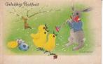 Paashaas met kuikentjes Schermele, Ophalen of Verzenden, 1940 tot 1960