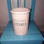 Utensils spatelpot Beaufort beige, Huis en Inrichting, Keuken | Keukenbenodigdheden, Ophalen, Gebruikt