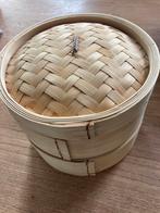 Stoom mand bamboe 2 lagen plus deksel, Huis en Inrichting, Keuken | Keukenbenodigdheden, Nieuw, Ophalen of Verzenden
