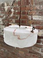 Albasten vintage plafondlamp, Huis en Inrichting, Lampen | Plafondlampen, Ophalen of Verzenden, Gebruikt