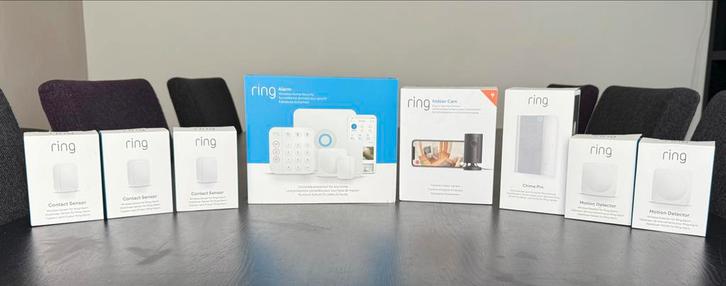 Compleet Ring Alarm Systeem - deels nieuw in doos, Doe-het-zelf en Verbouw, Alarmsystemen, Zo goed als nieuw, Compleet systeem