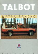 Folder Talbot Matra Rancho (1981), Verzenden, Gelezen, Overige merken