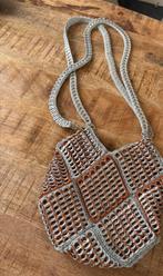 Tas van gehaakte bliklipjes 28x28 handgemaakt, Sieraden, Tassen en Uiterlijk, Tassen | Damestassen, Ophalen of Verzenden, Zo goed als nieuw