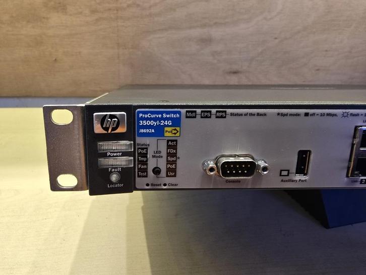 HP ProCurve 3500yl-24G PoE+ (J8692A), Computers en Software, Netwerk switches, Refurbished, Ophalen of Verzenden