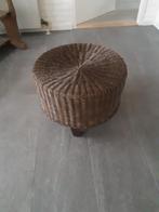 Rieten poef.  Goedkoop!, Huis en Inrichting, Banken | Voetenbanken en Poefen, Ophalen, Minder dan 50 cm, Gebruikt, Rond