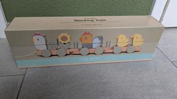 Nieuw! Little Dutch Houten treintje kip met kuikens beschikbaar voor biedingen