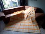 Wollen deken zuiver scheerwol 245x210 vintage Unicum Vroom, Ophalen of Verzenden, Zo goed als nieuw