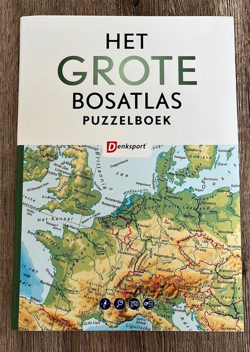 Denksport Het Grote Bosatlas Puzzelboek - NIEUW, Boeken, Hobby en Vrije tijd, Nieuw, Fotograferen en Filmen, Ophalen of Verzenden