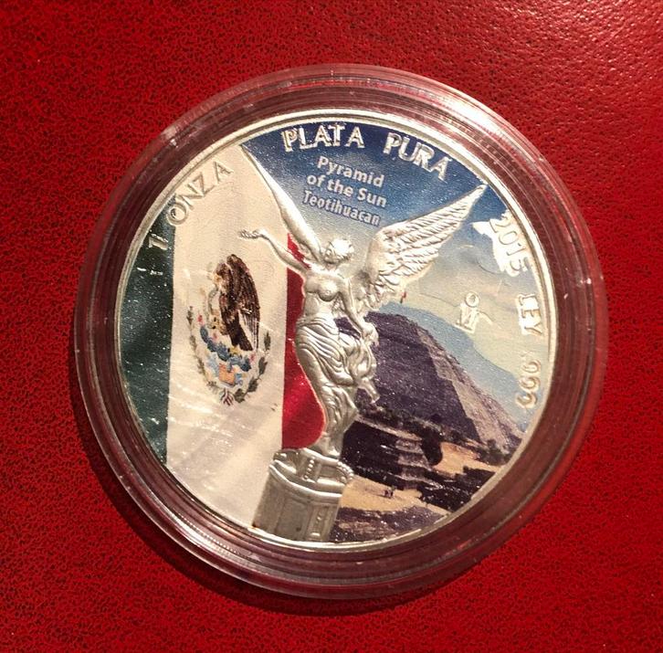 2015 Mexico 1 oz Silver Libertad, Postzegels en Munten, Munten | Amerika, Losse munt, Midden-Amerika, Zilver, Ophalen of Verzenden