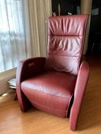 Relax fauteuil leer - Small - met sta op stand, Huis en Inrichting, Fauteuils, Modern, Gebruikt, Leer, 75 tot 100 cm