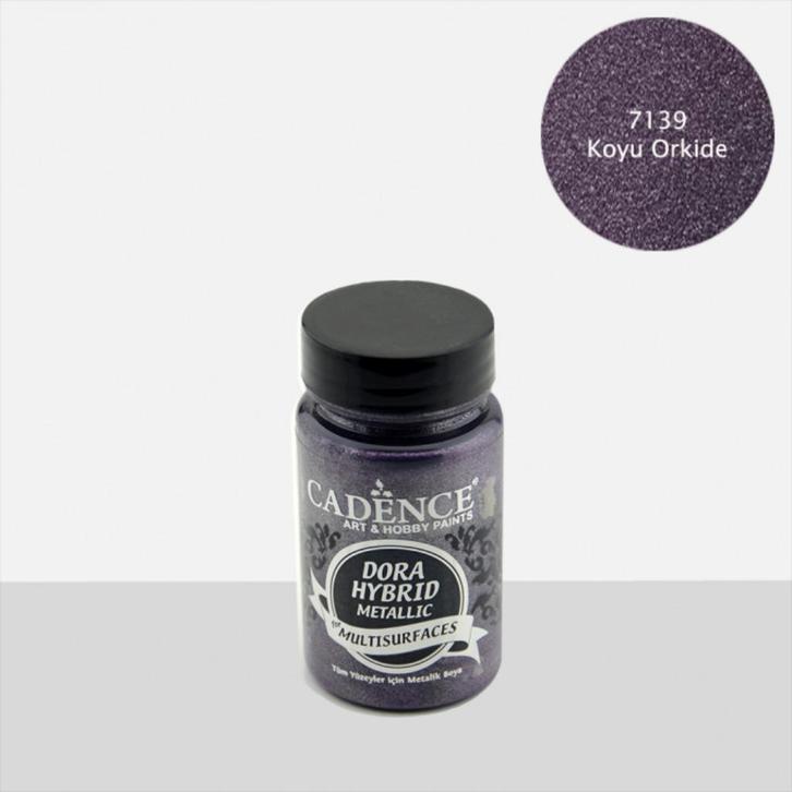 Cadence Dora Hybrid metallic verf potje 90ml donker orchidee, Hobby en Vrije tijd, Schilderen, Nieuw, Overige typen, Ophalen of Verzenden