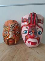 Twee bijzondere authentieke maskers uit Mexico, Ophalen of Verzenden