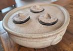 Aardewerk schaal voor waxinelichtjes, Ophalen of Verzenden, Zo goed als nieuw, Rond, Steen of Aardewerk