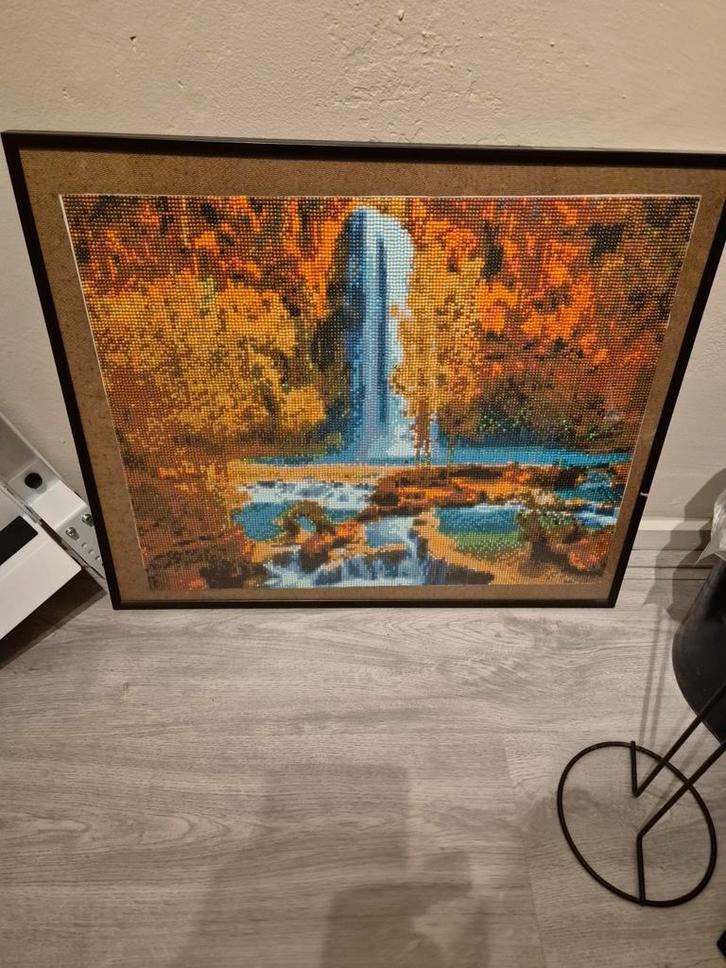 Diamond Painting Schilderij - Waterval, Antiek en Kunst, Kunst | Overige Kunst, Ophalen of Verzenden