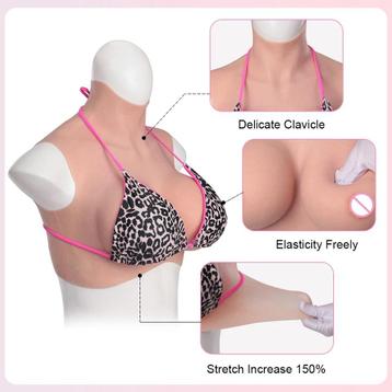 Siliconen gevulde breastplates 