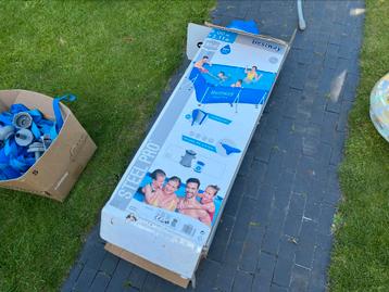 Bestway zwembad 4m x 2m - trap - skimmer - helemaal compleet beschikbaar voor biedingen