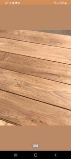 36m2 massieve eiken houten vloer, 150 cm of meer, Gebruikt, Ophalen of Verzenden, 10 tot 30 cm