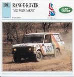 Ma636 autokaart range rover ( 1981 ), Ophalen of Verzenden, Zo goed als nieuw, Auto's