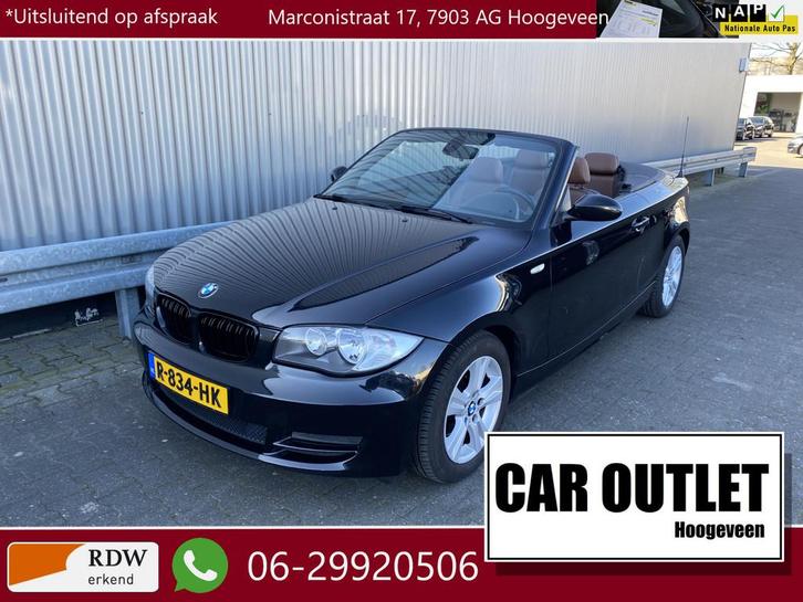 BMW 1 Serie Cabrio 118i Leer, Clima, Stoelvw, CC, Carplay, W, Auto's, BMW, Bedrijf, Te koop, 1-Serie, ABS, Airbags, Airconditioning