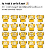 JUMBO bakzegels / spaarkaarten, Verzenden, Winkel, Super of Benzinepomp, Volle spaarkaart