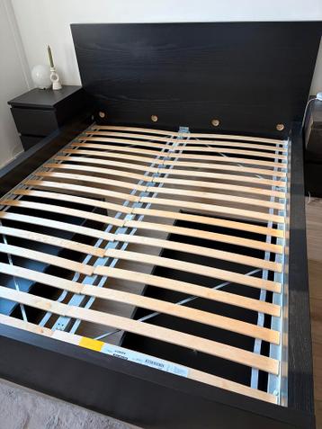 Ikea Malm bed 160x200 + Luröy lattenbodem - afbeelding 3