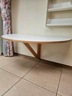 Witte inklapbare houten wandtafel, Ophalen, Gebruikt, Nvt, Nvt