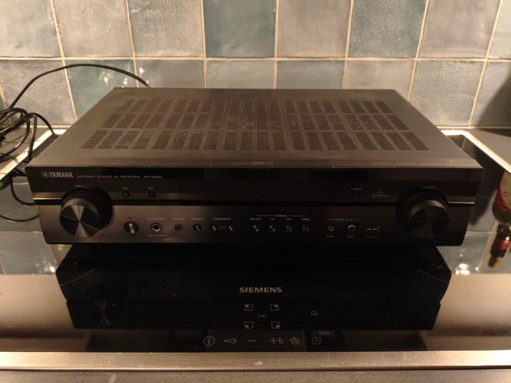 Yamaha Receiver RX S600 - Past in ondiepe TV kast, Ophalen, Gebruikt, Yamaha, 60 tot 120 watt