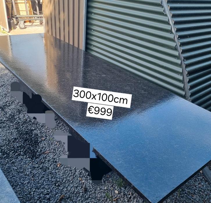 Granieten tafels VERSCHILLENDE MATEN vanaf €500, Tuin en Terras, Tuintafels, Nieuw, Rechthoekig, Overige materialen, Ophalen