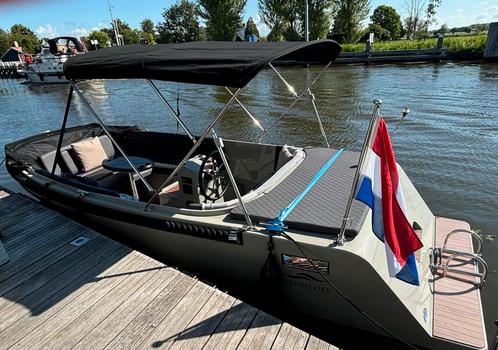Sloep 600 TENDER Honda 20pk Steengrijs, Watersport en Boten, Sloepen, Zo goed als nieuw, 10 tot 30 pk, 6 meter of meer, Buitenboordmotor