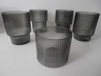 Ferm Living Ripple glas grijs Nieuw, Huis en Inrichting, Keuken | Servies, Glas of Glazen, Nieuw, Ophalen of Verzenden, Glas
