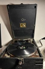 Grammofoon, His Masters Voice, zwart., Antiek en Kunst, Antiek | Tv's en Audio, Ophalen