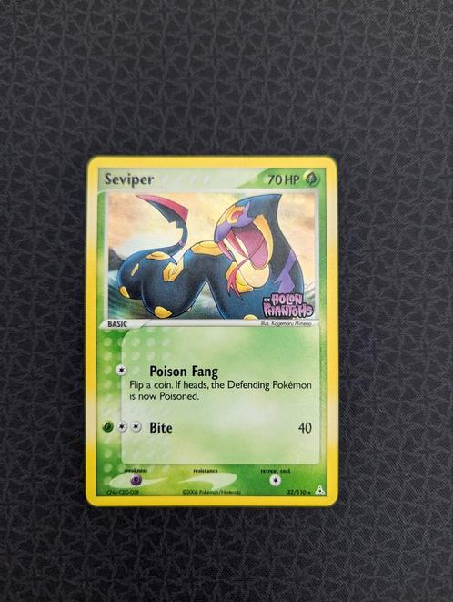 Seviper Stamped #32 Pokemon EX Holon Phantoms, Hobby en Vrije tijd, Verzamelkaartspellen | Pokémon, Zo goed als nieuw, Losse kaart