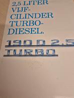 1988 Mercedes 190D 2,5 Turbo diesel Nederlandse folder izgst, Ophalen of Verzenden, Zo goed als nieuw, Mercedes