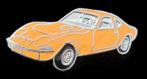 Opel GT pin- okergeel emaille, Verzenden, Nieuw, Transport, Speldje of Pin